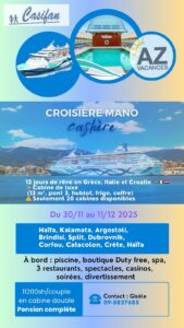 1 - 4 Croisière novembre décembre 2025