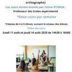 Apprentissage du francais