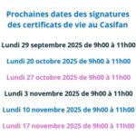 Certificats de vie - 9 oct 2025